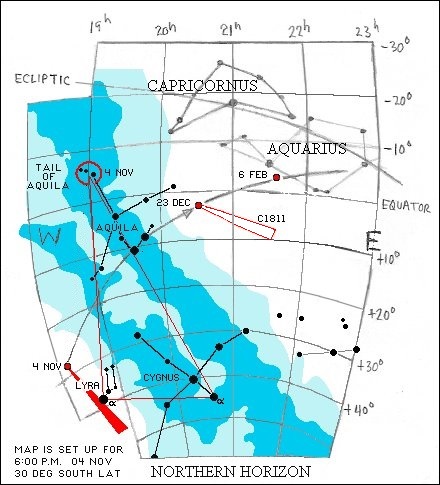 Great Comet of 1811-12 on
Nov 4 1811
