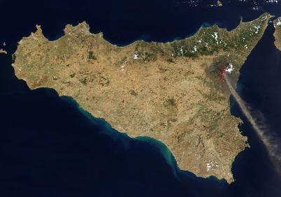 Mt. Etna volcanic plume